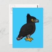 Birdorable Black Hawk-Eagle Postkarte (Vorne/Hinten)