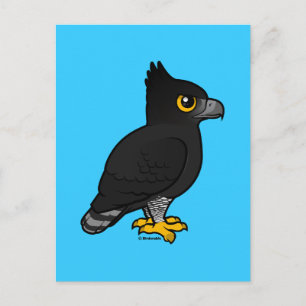 Birdorable Black Hawk-Eagle Postkarte