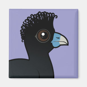 Birdorable Blau-berechnete Curassow Magnet