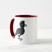 Birdorable Blau-berechnete Curassow Tasse (Vorderseite Links)