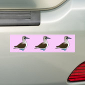 Birdorable Blau-füßiger Dummkopf Autoaufkleber (Auf Auto)