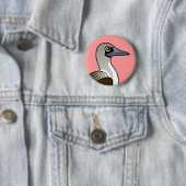 Birdorable Blau-füßiger Dummkopf Button (Beispiel)