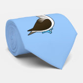Birdorable Blau-füßiger Dummkopf Krawatte (Gerollt)