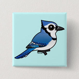 Birdorable Blau-Jay Button