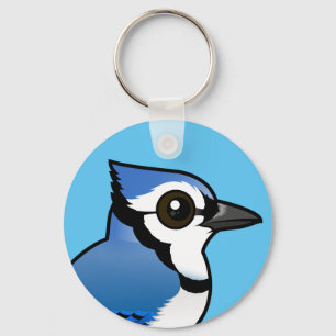 Birdorable Blau-Jay Schlüsselanhänger