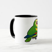 Birdorable Blau-konfrontierte Papageien Tasse (Vorderseite Links)