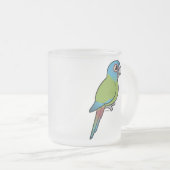 Birdorable Blau-köpfiger Macaw Mattglastasse (VorderseiteRechts)