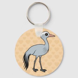 Birdorable Blau-Kran Schlüsselanhänger