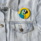 Birdorable Blau-throated Macaw Button (Beispiel)