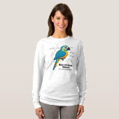 Birdorable Blaulenzstatistiken T-Shirt (Vorne ganz)