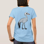 Birdorable Blue Crane T-Shirt (Rückseite)