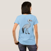 Birdorable Blue Crane T-Shirt (Schwarz voll)