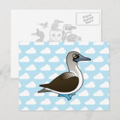 Birdorable Blue-Footed Booby Postkarte (Vorne/Hinten)