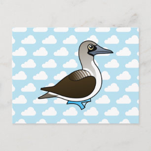 Birdorable Blue-Footed Booby Postkarte