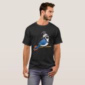 Birdorable Blue Jay Hexe Halloween T-Shirt (Vorne ganz)