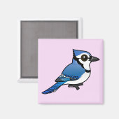 Birdorable Blue Jay Magnet (Vorderseite/Rückseite)