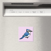 Birdorable Blue Jay Magnet (In Situ (Geschirrspüler))