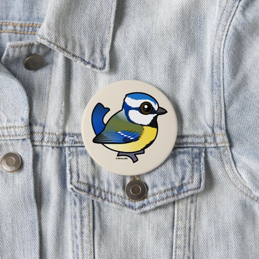Birdorable Blue Tit Button (Beispiel)