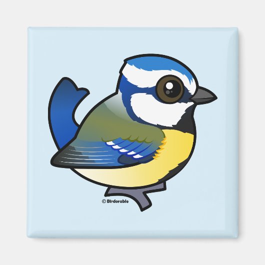 Birdorable Blue Tit Magnet (Vorne)