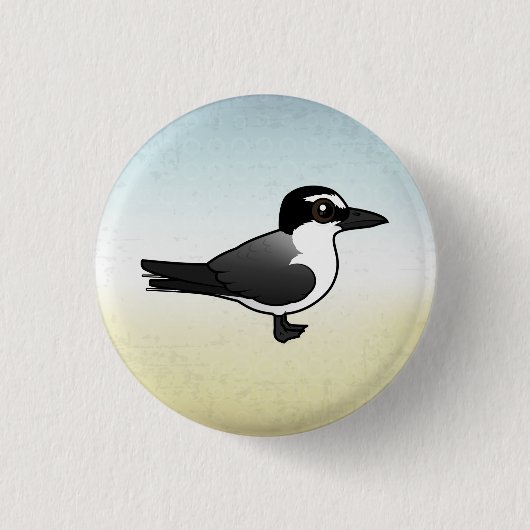 Birdorable Bridled Tern Button (Vorderseite)