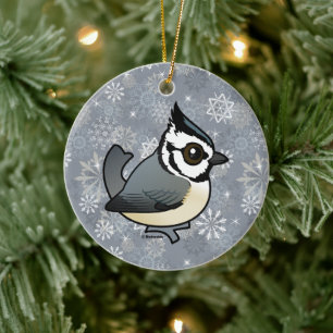Birdorable Bridled Titmouse Niedlich Cartoon Bird Keramik Ornament