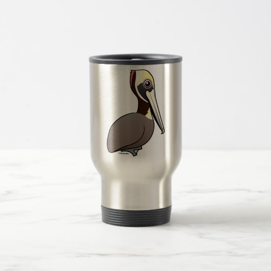 Birdorable Brown Pelikan Reisebecher (Mittel)