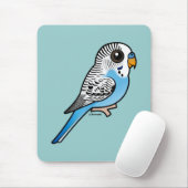 Birdorable Budgie Blau Mousepad (Mit Mouse)