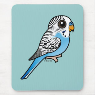 Birdorable Budgie Blau Mousepad