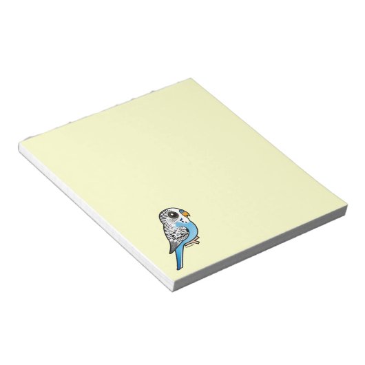 Birdorable Budgie Blue Notizblock (angewinkelt)