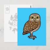 Birdorable Burrowl Postkarte (Vorne/Hinten)