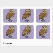 Birdorable Burrowl Quadratischer Aufkleber (Blatt)