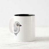 Birdorable Bushtit, Innenrennen Zweifarbige Tasse (Vorderseite Links)