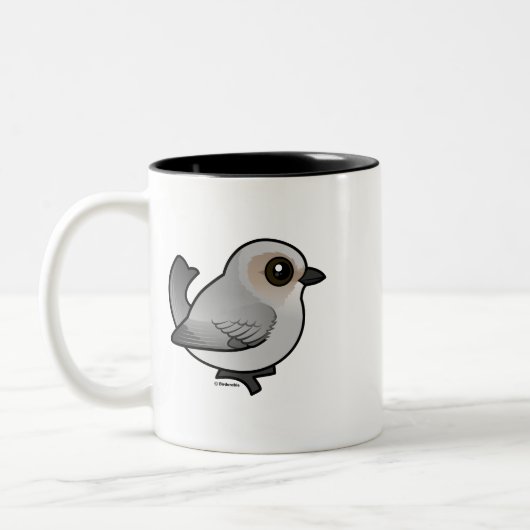 Birdorable Bushtit, Innenrennen Zweifarbige Tasse (Links)