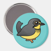 Birdorable Canada Warbler Magnet (Vorderseite/Rückseite)