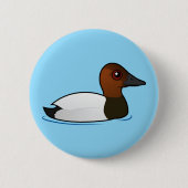Birdorable Canvasback Button (Vorderseite)