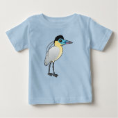 Birdorable Capped Heron Baby T-shirt (Vorderseite)