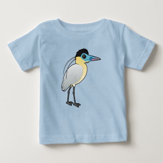 Birdorable Capped Heron Baby T-shirt (Vorderseite)