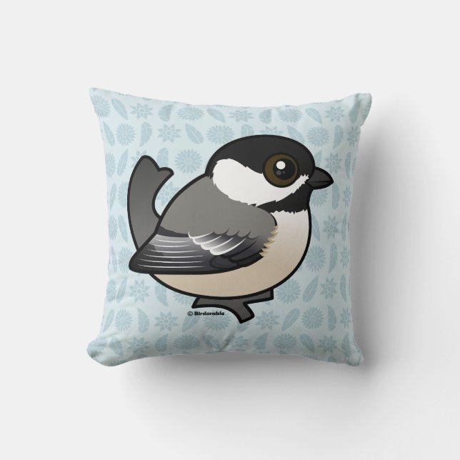Birdorable Chickadee Kissen (Vorderseite)