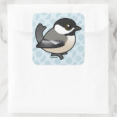 Birdorable Chickadee Quadratischer Aufkleber (Tasche)