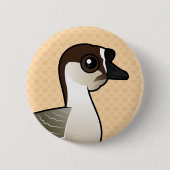 Birdorable chinesische Gans Button (Vorderseite)