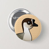 Birdorable chinesische Gans Button (Vorne & Hinten)