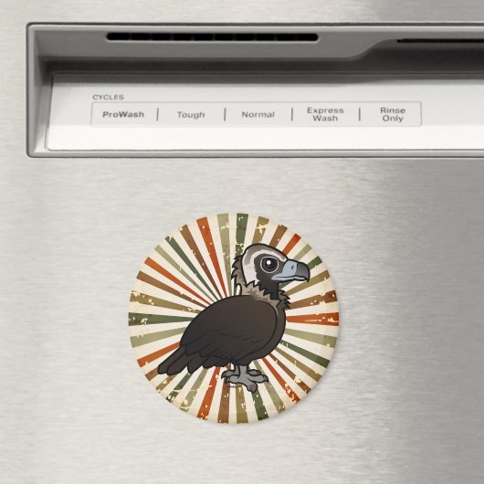 Birdorable Cinereageier Magnet (In Situ (Geschirrspüler))