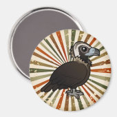 Birdorable Cinereageier Magnet (Vorderseite/Rückseite)