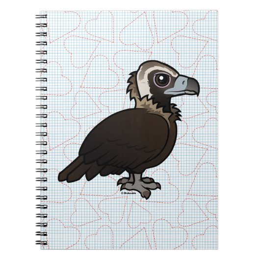 Birdorable Cinereous Geier Notizblock (Vorderseite)