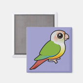 Birdorable Cinnamon Green Wake Conure Magnet (Vorderseite/Rückseite)