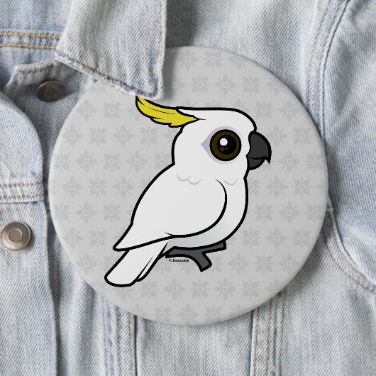 Birdorable Cockatoo Schwefel-mit Haube Button (Beispiel)