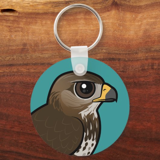 Birdorable Common Buzzard Schlüsselanhänger (Vorderseite)