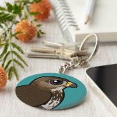 Birdorable Common Buzzard Schlüsselanhänger (Seite)