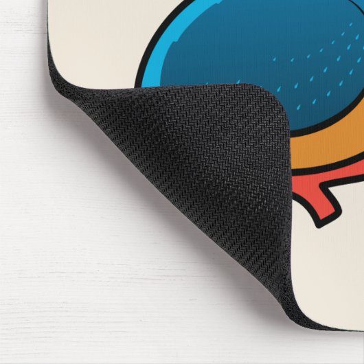 Birdorable Common-Eisvogel Mousepad (Ecke)