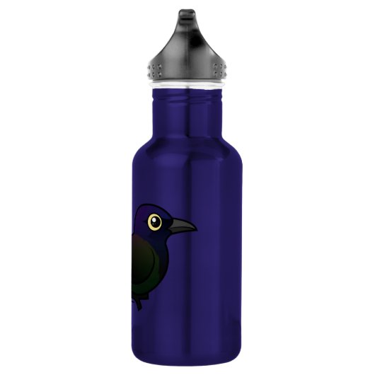 Birdorable Common Grackle Edelstahlflasche (Rechts)